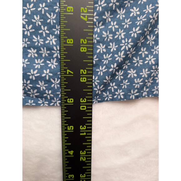 Vineyard Vines Mens Short Sleeve Button Down Shirt - XL Blue Floral Pattern - Picture 6 of 8